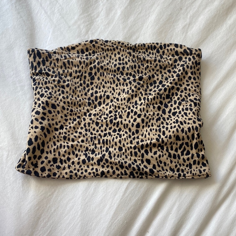 Cheetah brandy tube top